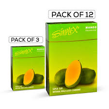 Simplex Super Thin Natural Latex Mango Flavored Condom